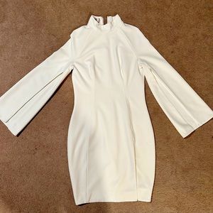 House of CB white dress with slits